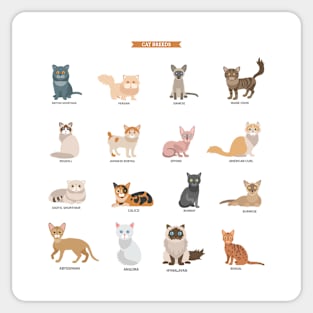 Cat Breeds Sticker